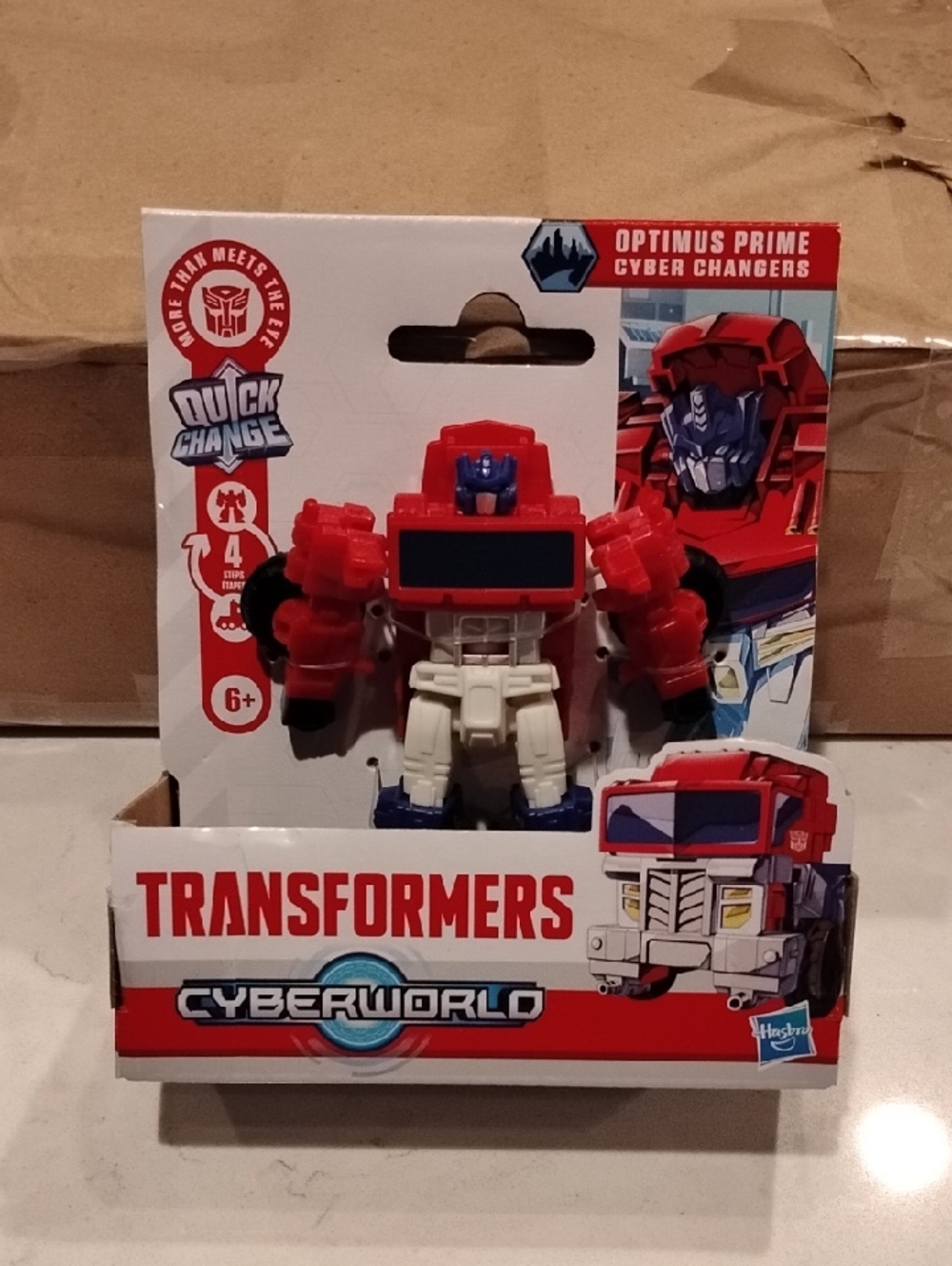 Hasbro Transformers Cyberworld Optimus Prime Toy - Red, White, Blue